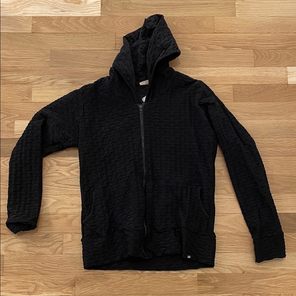 Black Textured sweatshirt